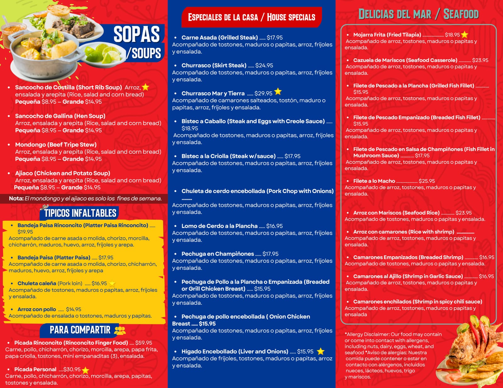 Nuestro Menu